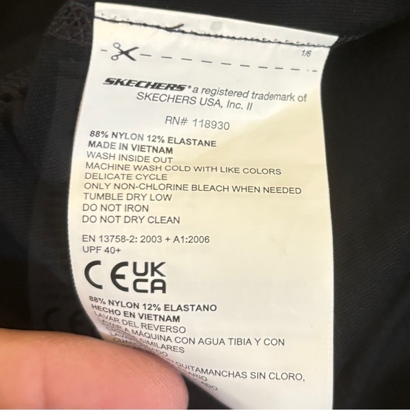 Skechers L Croc Embossed Pants Leggings Straight Leg Side Pockets / Back Pockets - Picture 8 of 10